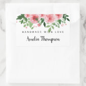 Eleganter, Personalisierter Handwerker mit Liebe Rechteckiger Aufkleber (Tasche)