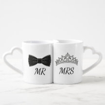 Eleganter personalisierter Herr-und-Frau-Herzgriff