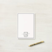 Eleganter personalisierter Hinweis Post-it Klebezettel (Auf Schreibtisch)