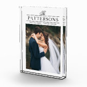 Eleganter Personalisierter Hochzeitsblock Fotoblock (Rechts)