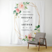 Eleganter Personalisierter Hochzeitsfotograf Wandteppich (Beispiel)