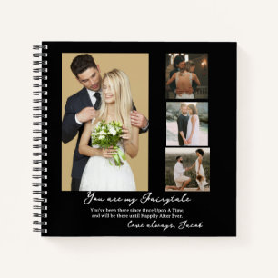 Eleganter Personalisierter Hochzeitstag FotoCollag Notizblock