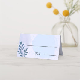 Eleganter Personalisierter Hochzeitstisch für blau Platzkarte