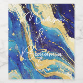 Eleganter Personalisierter Hochzeitswein Weinetikett (Einzelnes Label)