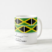 Eleganter Personalisierter JAMAICA FLAG Willkommen Kaffeetasse (VorderseiteRechts)