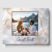 Eleganter Personalisierter Keepake für romantische Gästebuch (Vorderseite)