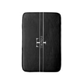 Eleganter Personalisierter Mit Monogramm Individue Badematte (Vorderseite Vertikal)