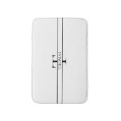 Eleganter Personalisierter Mit Monogramm Individue Badematte (Vorderseite Vertikal)
