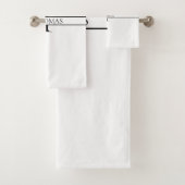 Eleganter Personalisierter Mit Monogramm Individue Badhandtuch Set (Insitu)