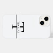 Eleganter Personalisierter Mit Monogramm Individue Case-Mate iPhone Hülle (Rückseite (Horizontal))