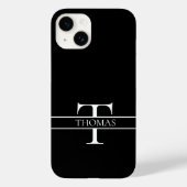 Eleganter Personalisierter Mit Monogramm Individue Case-Mate iPhone Hülle (Rückseite)