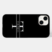 Eleganter Personalisierter Mit Monogramm Individue Case-Mate iPhone Hülle (Rückseite (Horizontal))