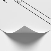 Eleganter Personalisierter Mit Monogramm Individue Geschenkpapier (Ecke)