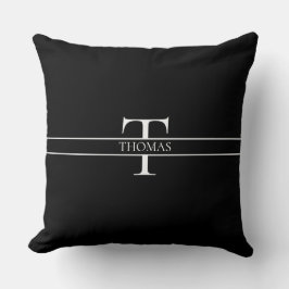 Eleganter Personalisierter Mit Monogramm Individue Kissen