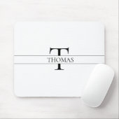 Eleganter Personalisierter Mit Monogramm Individue Mousepad (Mit Mouse)