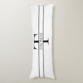 Eleganter Personalisierter Mit Monogramm Individue Seitenschläferkissen (Vorderseite Vertikal)