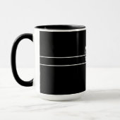 Eleganter Personalisierter Mit Monogramm Individue Tasse (Links)