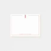 Eleganter personalisierter Monogramm-3D-Buchstabe Post-it Klebezettel (Vorderseite)