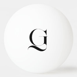 Eleganter personalisierter Monogramm-Einzel Tischtennisball