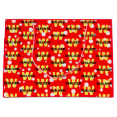 Eleganter Personalisierter Monogramm Name Bright R Große Geschenktüte (Vorderseite)