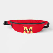 Eleganter Personalisierter Name Anfangsbuchstabe Bauchtasche (Vorderseite)