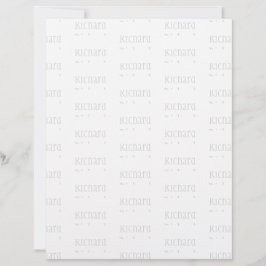 Eleganter personalisierter Name  Briefbogen