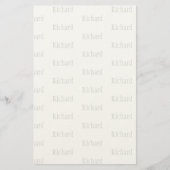 Eleganter personalisierter Name Briefpapier (Vorderseite)