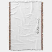 Eleganter Personalisierter Name Decke (Vorderseite Vertikal)