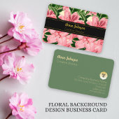 Eleganter Personalisierter Name der Roten Flora Visitenkarte