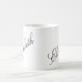 Eleganter Personalisierter Name für Skripte Kaffeetasse (Mittel)