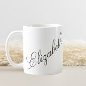 Eleganter Personalisierter Name für Skripte Kaffeetasse