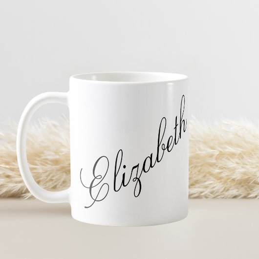 Eleganter Personalisierter Name für Skripte Kaffeetasse