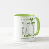 Eleganter Personalisierter Name "Nancy", Art des g Tasse (VorderseiteRechts)