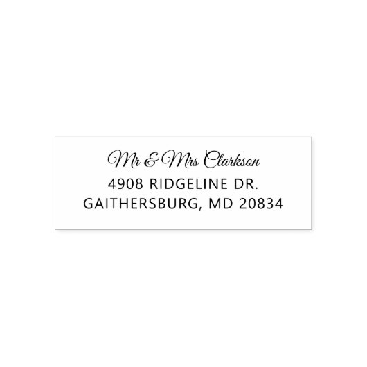 Eleganter Personalisierter Name Permastempel (Design)