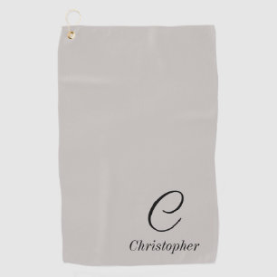 Eleganter Personalisierter Name und erstklassiges Golfhandtuch
