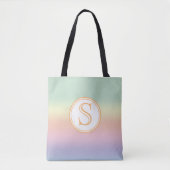 Eleganter Personalisierter Pastel Wasserfarbenboge Tasche (Vorderseite)