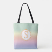 Eleganter Personalisierter Pastel Wasserfarbenboge Tasche (Rückseite)