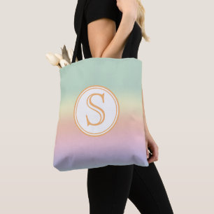 Eleganter Personalisierter Pastel Wasserfarbenboge Tasche