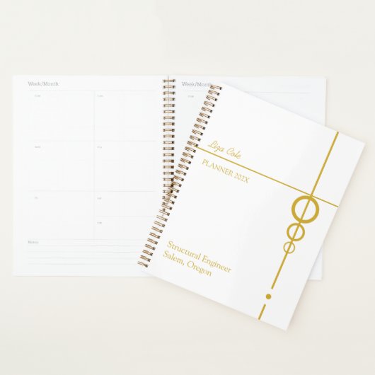 Eleganter Personalisierter Planer aus Schwarz und (Anzeige)