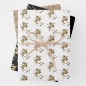 Eleganter Personalisierter Renaissance Gothic Grif Geschenkpapier Set (Beispiel)