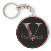 Eleganter Personalisierter Rose Gold Monogram Lett