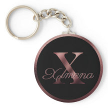 Eleganter Personalisierter Rose Gold Monogram Lett