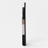 Eleganter personalisierter Rosengoldmarmor Case-Mate iPhone Hülle (Hinten/Links)