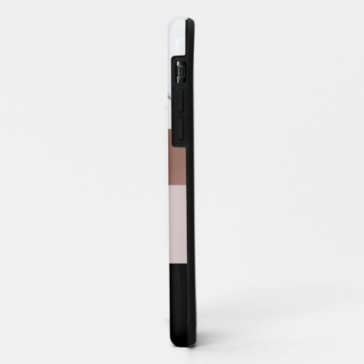 Eleganter personalisierter Rosengoldmarmor Case-Mate iPhone Hülle (Hinten/Links)