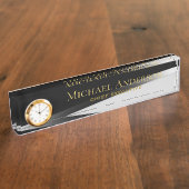 Eleganter Personalisierter Schreibtisch Name Plate Namensplakette (Seite)
