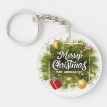 Eleganter Personalisierter Weihnachtsbaum Schlüsse