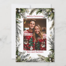 Eleganter Personalisierter Weihnachtskranz