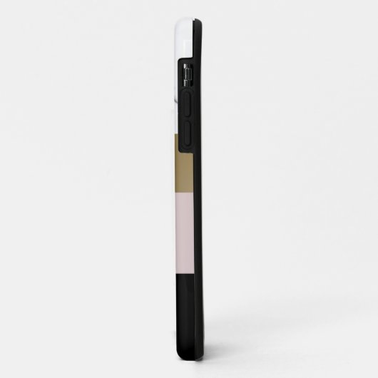 Eleganter personalisierter weißer Marmor Case-Mate iPhone Hülle (Hinten/Links)