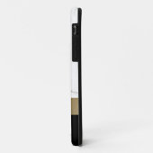 Eleganter personalisierter weißer Marmor Case-Mate iPhone Hülle (Hinten/Links)