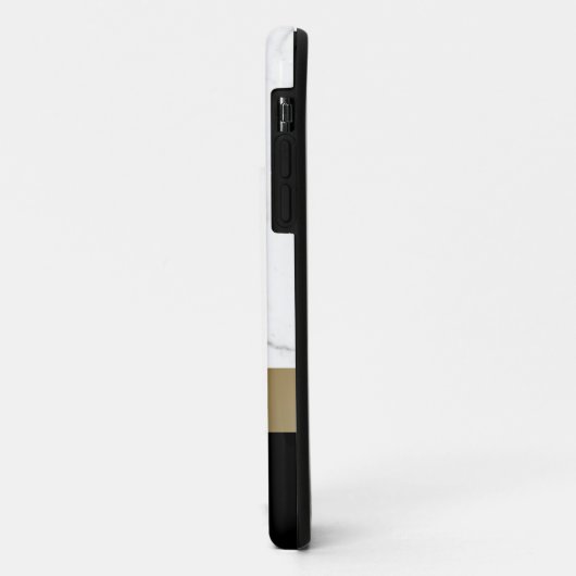 Eleganter personalisierter weißer Marmor Case-Mate iPhone Hülle (Hinten/Links)